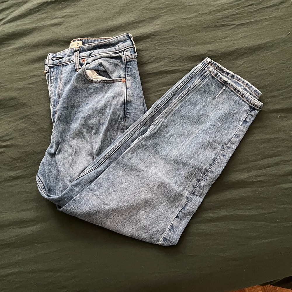 Abercrombie curve love mom jeans